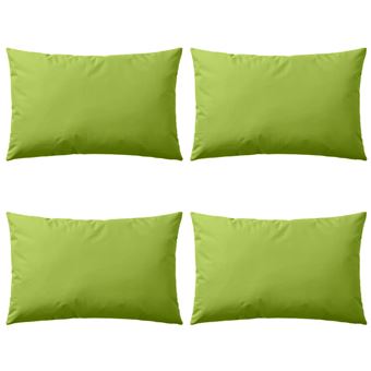 Conjunto de 4 Almofadas vidaXL para Exterior 60x40cm Verde Maçã - 1