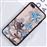 Capa Magunivers TPU 3D de strass Flor-azul para Apple iPhone 8 Plus/7 Plus 5.5 '_3