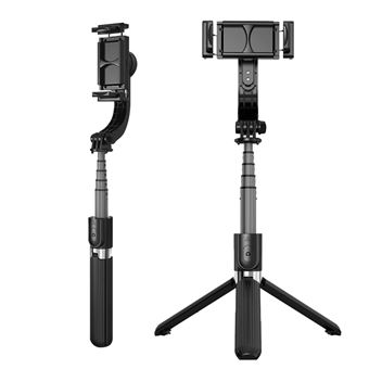 Estabilizador de Smartphone Avizar com Tripé Integrado | Controlo Remoto Bluetooth - Preto - 1