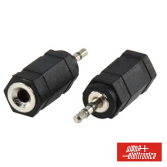 Ficha Adaptadora Alpha-Elettronica Jack 2.5Mm Macho/ Jack 3.5Mm Fêmea St - 1