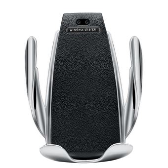 Carregador de Telemóvel para IPhone Xr / Huawei  / Samsung  JustgreenBox | Sem Fios | 10W | S5 | Fixação Automática | com Suporte - 1