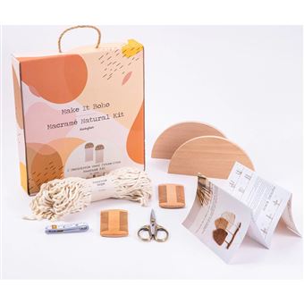 Kit Macrame Funkyfish 300-30077 | 2 Semi-Circulos de Madeira - 1