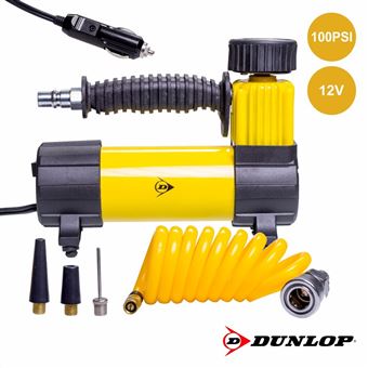 Compressor de Ar Dunlop 100PSI 12V com Acessórios - 1