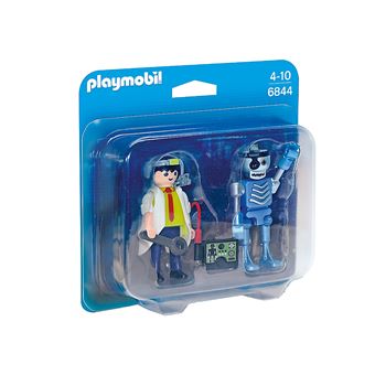 Boneco de montar Playmobil City Action Scientist with Robot Duo Pack - 1