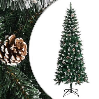 Árvore de Natal artificial vidaXL | com suporte | 240 cm | PVC | verde - 1
