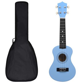 Conjunto Ukulele Soprano Infantil com Saco vidaXL 21'' Azul-bebé - 1