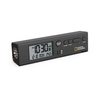 Relógio National Geographic com Termómetro, Despertador, Hora Mundial e Lanterna | 4 em 1 - 1