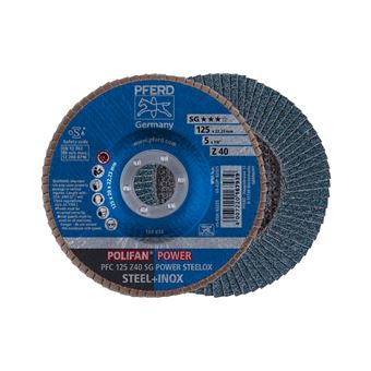 Disco de Moagem PFERD PFC 125 Z 40 SG POWER STEELOX | 12,5 cm - 1