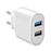 carregador de dispositivos móveis SBS TETR2USB21AWFAST interior Branco_0