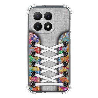 Capa Tumundosmartphone de silicone à prova de choque para Xiaomi 15T 5G | design de tênis 04 desenhos - 1