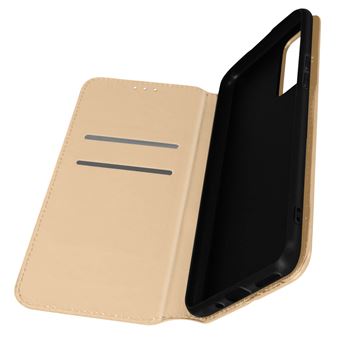 Capa Fólio Avizar Para Oppo Find X5 Com Função De Suporte Carteira E Vídeo Dourado - 1