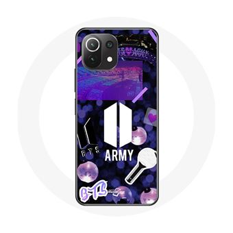 Capa Maniacase para Xiaomimi 11 Lite Bangtan Sonyeondan Bts Logotipo Army Bomb Lightstick - 1