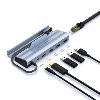 Adaptador HUB V-REEL 6 em 1 V258 para Type-C Consola STEAM DECK | SWITCH - Azul Claro - 1