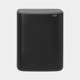 Balde do Lixo Brabantia Bo Touch Bin 221484 | 2 x 30L - Preto - 1