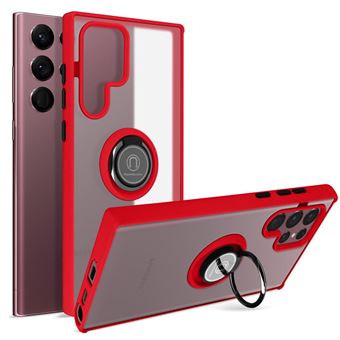 Capa MisterCapas para Samsung Galaxy S24 Ultra Smoked Anel - Vermelho - 1