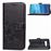 Capa Magunivers PU suporte de trevo preto para Samsung Galaxy S10_0