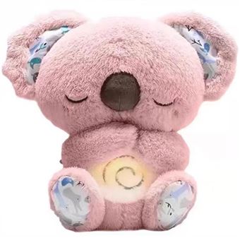 Peluche coala SZSMART KL03 | Brilha respira música e ajuda a dormir | Rosa - 1