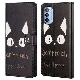 Capa magunivers PU fecho magnético com apoio não toque no meu telefone para Motorola Moto G31/G41 - 1