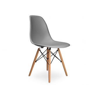 Conjunto 4 Cadeiras Ideia Home Design Charles - Cinza - 1