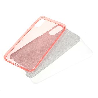 Capa TPU combinação de papel flash ouro rosa para Samsung Galaxy A50
