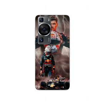 Capa Maniacase para Huawei P60 | Verstappen Flash Fórmula 1 F1 Helmet - 1
