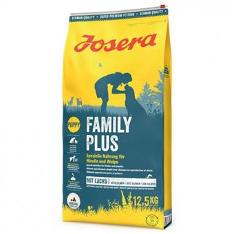 Ração seca para cachorros e cadelas lactantes Josera Family Plus | Salmão | 12,5 kg - 1