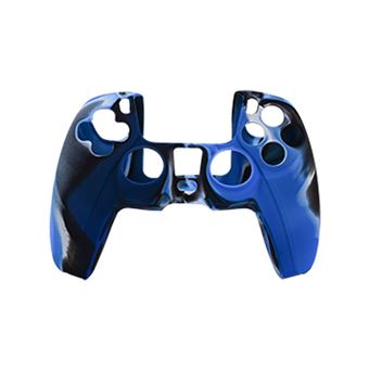 Capa Silicone Antideslizante HSMY para Comando PS5 - Camuflagem Azul - 1