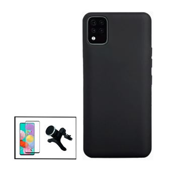 Kit G4M Película de Vidro Temperado GorilasGlass + Capa Proteção Traseira Silicone + Suporte Magnético Com Pernas para LG K42 - 1