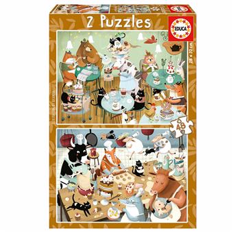Puzzle Educa Contos Da Floresta 19687 | 2 x 48 Peças - 1