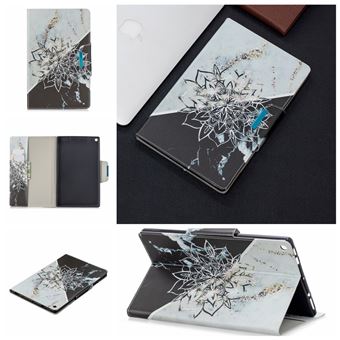Capa PU Magunivers Impressão Padrão Grande Fecho com Apoio Flores para Amazon Fire HD 8 (2017)/(2018) - 1