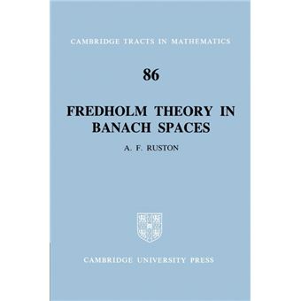 Fredholm Theory in Banach Spaces - Paperback - 2004 - 1