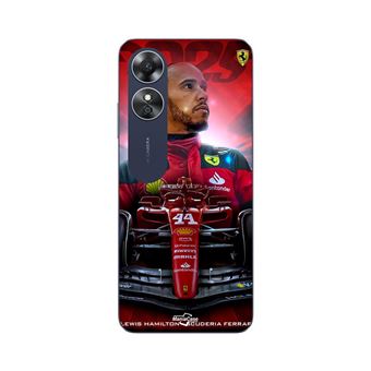 Capa Maniacase para Oppo A17 | Lewis Hamilton Ferrari oficial - 1