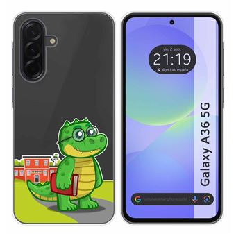Capa TUMUNDOSMARTPHONE de Silicone Transparente para Samsung Galaxy A36 5G Coco Design Desenhos - 1