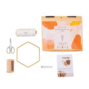 Kit Macrame Funkyfish 300-30074 | Moldura Metálica Hexagonal - 1