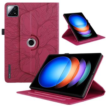 Capa ZURSANA para Xiaomi Pad 6S Pro 12,4 " 2024 | Pele PU | Suporte Giratório 360 Graus | Vermelho - 1