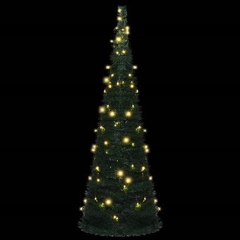 Árvore Natal Pop-Up Artificial vidaXL com Cordão Luzes Led | 180 cm - Verde  - Árvores de Natal - Compra na 