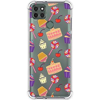 Capa Tumundosmartphone de silicone anti-choque para Motorola Moto G9 Power design Sweets 01 Desenhos - 1