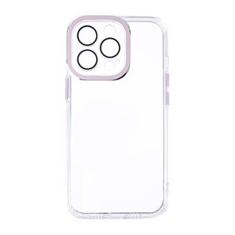 Capa skyhe para Apple iPhone 12 Pro Max | Clear Chrome Close | Transparente + Rosa - 1