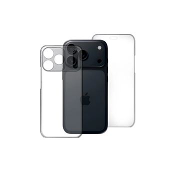 Capa Tumundosmartphone dupla Transparente de PC + TPU com corpo inteiro 360 para iPhone 17 Pro Max (6,9) - 1