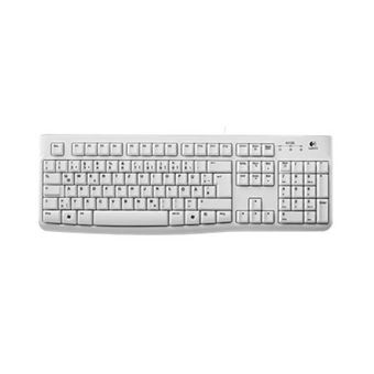 Teclado com Fios Logitech Keyboard K120 for Business | Idioma: Alemão | Branco - 1