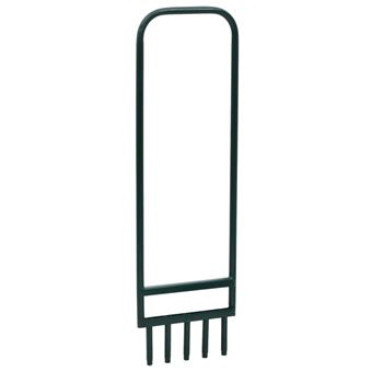 Arejador de relvado com 5 dentes ocos vidaXL | Aço revestido a pó verde - 1