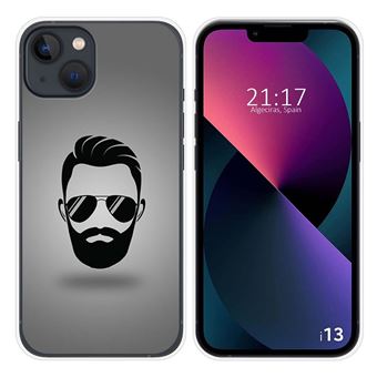 Capa Tumundosmartphone de silicone para iPhone 13 (6.1) design de desenhos de barba do - 1