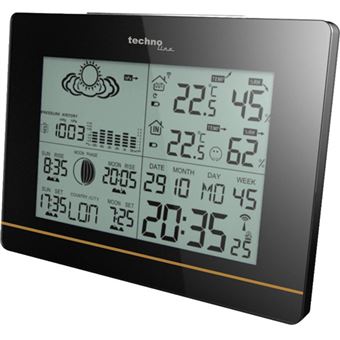 Technoline WS 6750 relógio de mesa Digital table clock Preto Retangular - 1
