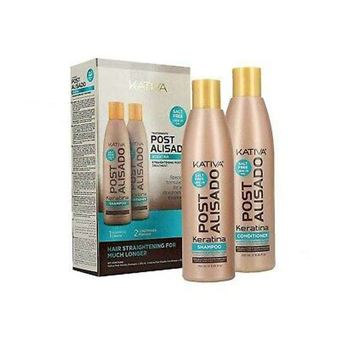 Conjunto Kativa Keratin Post Alisado Professional Lot 2 | Shampoo 250 ml + Condicionador 250 ml - 1