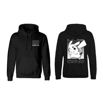 Sweatshirt Unissexo Pokémon Halftone Pikachu | Preto | S - 1