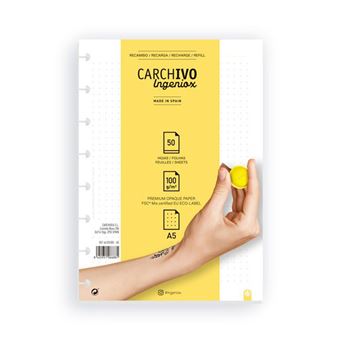Recarga A5 para Caderno Ingeniox Pontilhada 50Folhas - 1