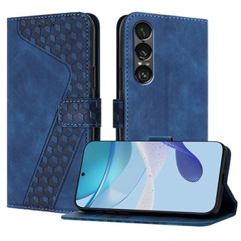 Capa FOXDOCK para Sony Xperia 1 VII com Fecho Magnético | Resistente a Impactos e Quedas | Compartimentos para Cartões | Azul - 1
