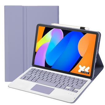 Capa com Teclado Bluetooth FOXDOCK para Lenovo Idea Tab (11 ") | Teclas Quadradas | Função Touchscreen | Roxo - 1