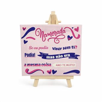 Cavalete Mini com Mensagem Romântica 6 Dupla NAM12101 - 1