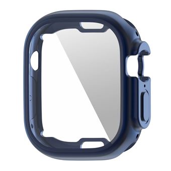 Capa e TPU quadro de cor de galvanoplastia Magunivers para Apple Watch Ultra 49mm - azul da meia noite - 1